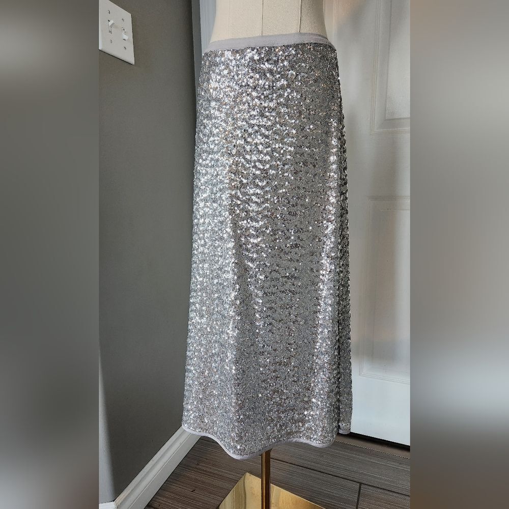 NWOT Victoria Secret silver sequin skirt - Size Small - Picture 4 of 9